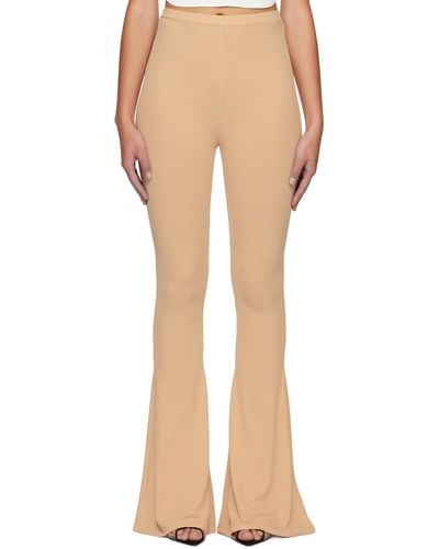 Magda Butrym Flared Trousers - Natural