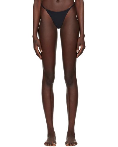 CDLP Culotte de bikini de style tanga noire