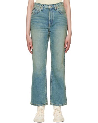 RE/DONE Blue 70s Loose Flare Jeans