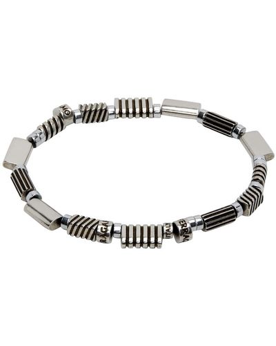Ferragamo Bracelet élastique argenté - Noir