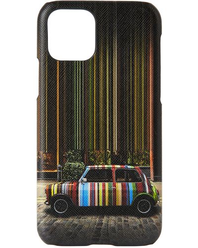 Paul Smith Mulitcolor 'mini' Covent Garden Iphone 11 Pro Case - Green