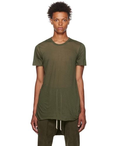 Rick Owens Basic T-shirt - Green