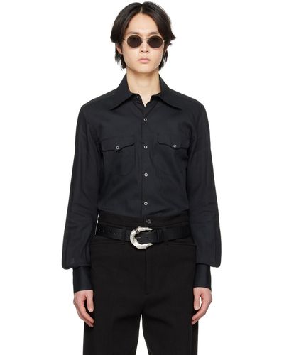 KOZABURO Slim-fit Shirt - Black