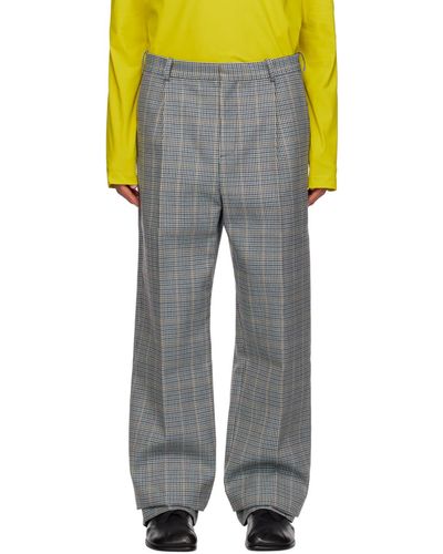 BOTTER Pantalon gris à plis - Multicolore