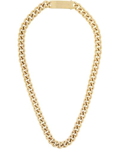 DSquared² Gold Chained2 Necklace - Multicolor