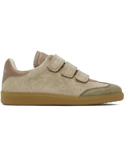 Isabel Marant Taupe Beth Trainers - Black