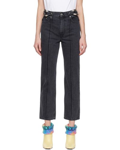 JW Anderson Chain Link Jeans - Black