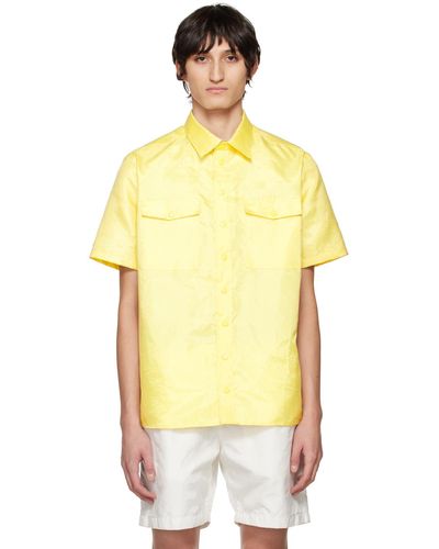 KANGHYUK Press-stud Shirt - Yellow