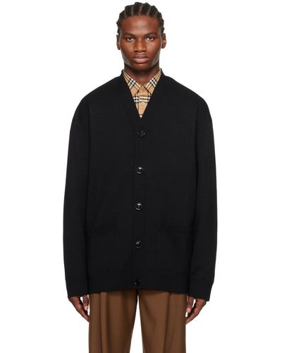 Burberry Crest Cardigan - Black