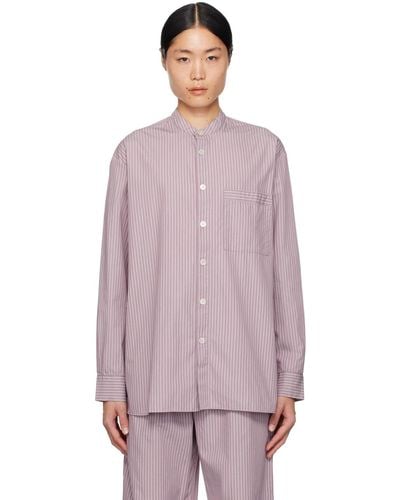Tekla Birkenstock Edition Pyjama Shirt - Purple
