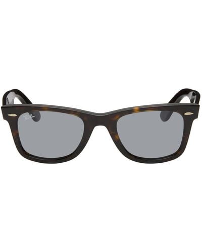 Ray-Ban ブラウン Original Wayfarer クラシック サングラス - ブラック