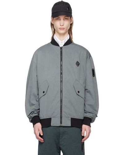 A_COLD_WALL* * Grey Cinch Bomber Jacket