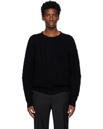 Wynn Hamlyn Patchwork Sweater - Black