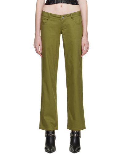 Miaou Green Atlas Trousers