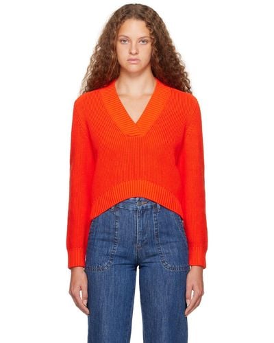 A.P.C. . Orange Harmony Sweater