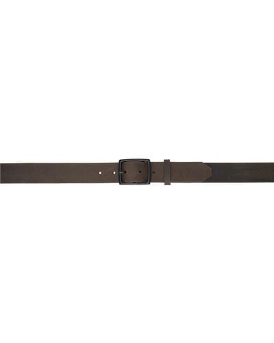 Rag & Bone Ragbone ceinture brune en suède à fini brut - Noir