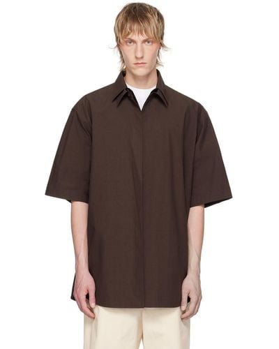 Jil Sander Layered Shirt - Brown