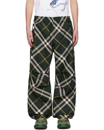 Burberry Check Trousers - Multicolour