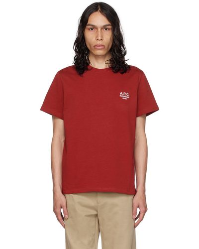 A.P.C. . Red Raymond T-shirt
