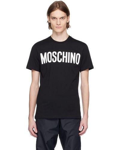 Moschino Classic Logo Crew Neck Tee - Black