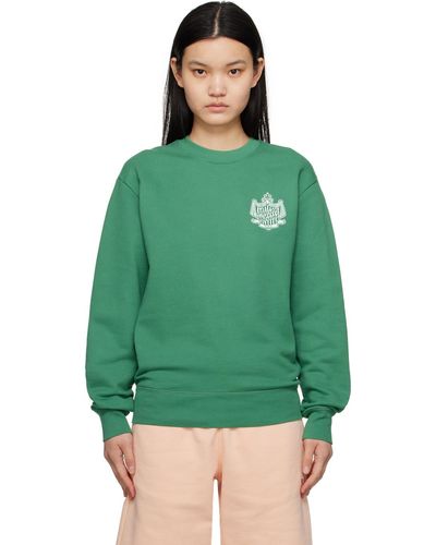Maison Kitsuné Green Hotel Olympia Edition Crest Sweatshirt