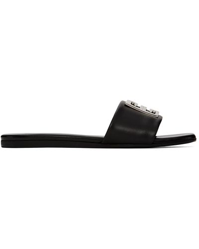 Givenchy 4g Flat Mules - Black
