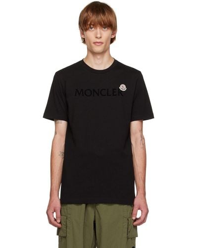 Moncler Collar Logo T-shirt - Black