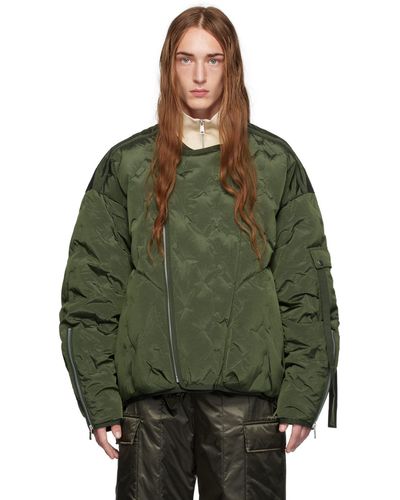 A.A.Spectrum光谱 Blouson azyr kaki rembourré en duvet exclusif à ssense - Vert