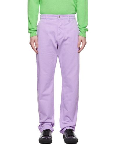 Versace Workwear Trousers - Purple