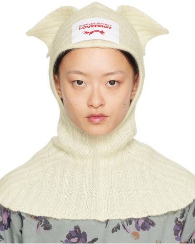 Charles Jeffrey Off- Ears Beanie - Natural