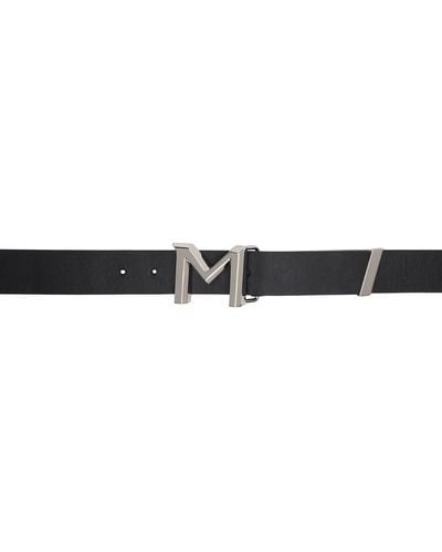 Mugler Black Logo Belt