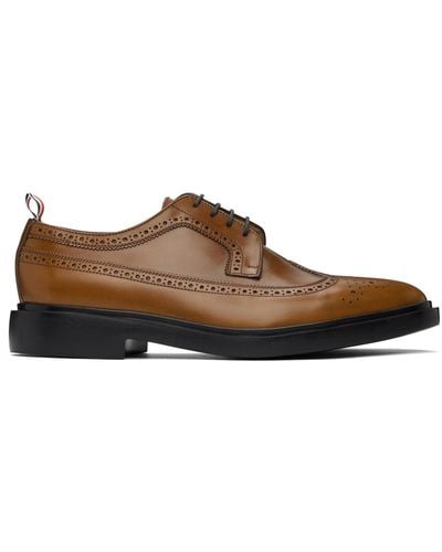 Thom Browne Thom e chaussures oxford de style brogue brunes à embout prolongé - Noir