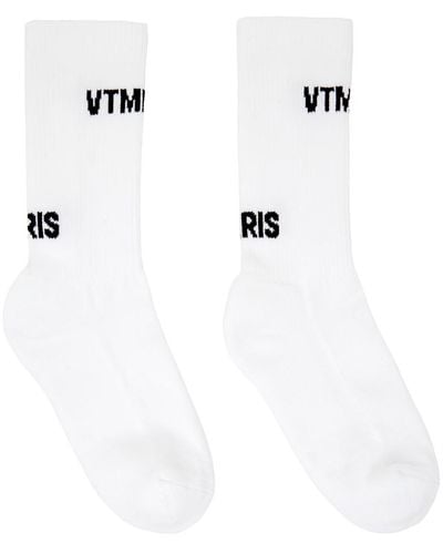 VTMNTS ' Paris' Socks - White