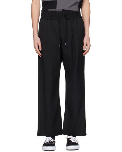 Fumito Ganryu Side Conceal Trousers - Black