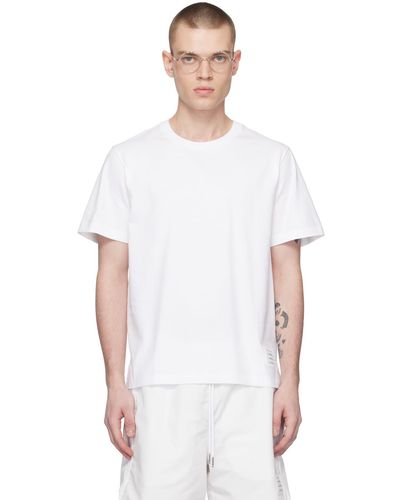 Thom Browne White Tennis-tail T-shirt