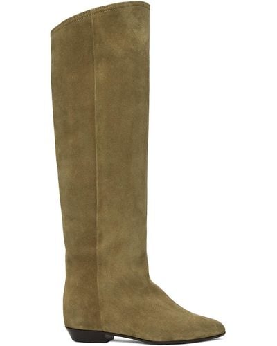 Isabel Marant Tan Skarlet Boots - Green