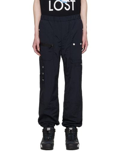 Undercover Crinkled Cargo Trousers - Black