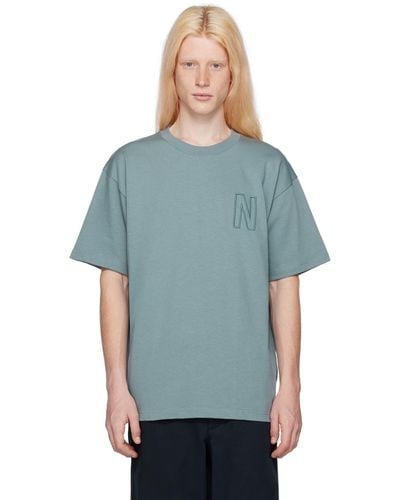 Norse Projects ブルー Simon Tシャツ