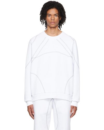 Saul Nash Overlock Stitch Sweatshirt - White