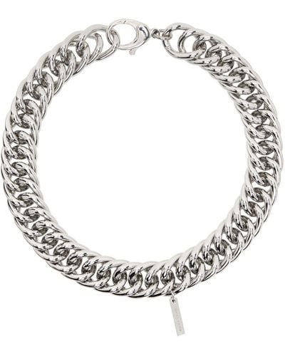 1017 ALYX 9SM Silver Chunky Chain Necklace - Metallic