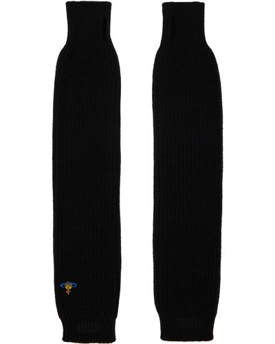 Vivienne Westwood Manches noires en tricot côtelé