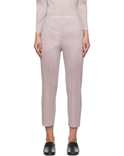 Pleats Please Issey Miyake Pantalon monthly colors january rose - Multicolore