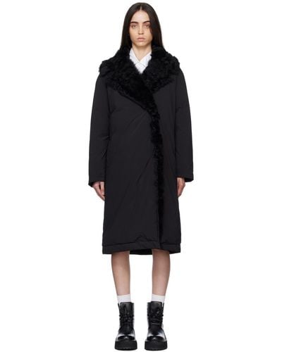 Yves Salomon Ssense Exclusive Long Down Jacket - Black