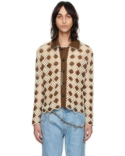 ANDERSSON BELL Argyle Cardigan - Brown