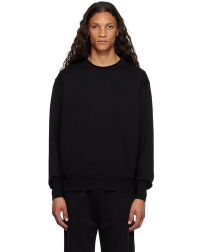 Les Tien Roll Neck Sweatshirt - Black