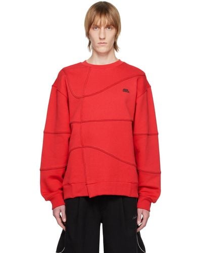 Adererror Paneled Sweatshirt - Red