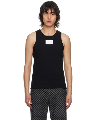 Balmain 'main Lab' Tank Top - Black