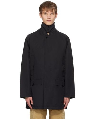 Nanamica Manteau noir à col classique