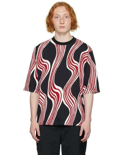 Moncler Genius 1 Moncler Jw Anderson プリント Tシャツ - レッド
