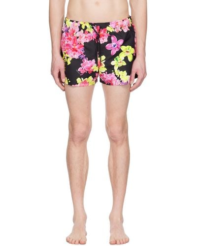 Versace Black Orchid Swim Shorts